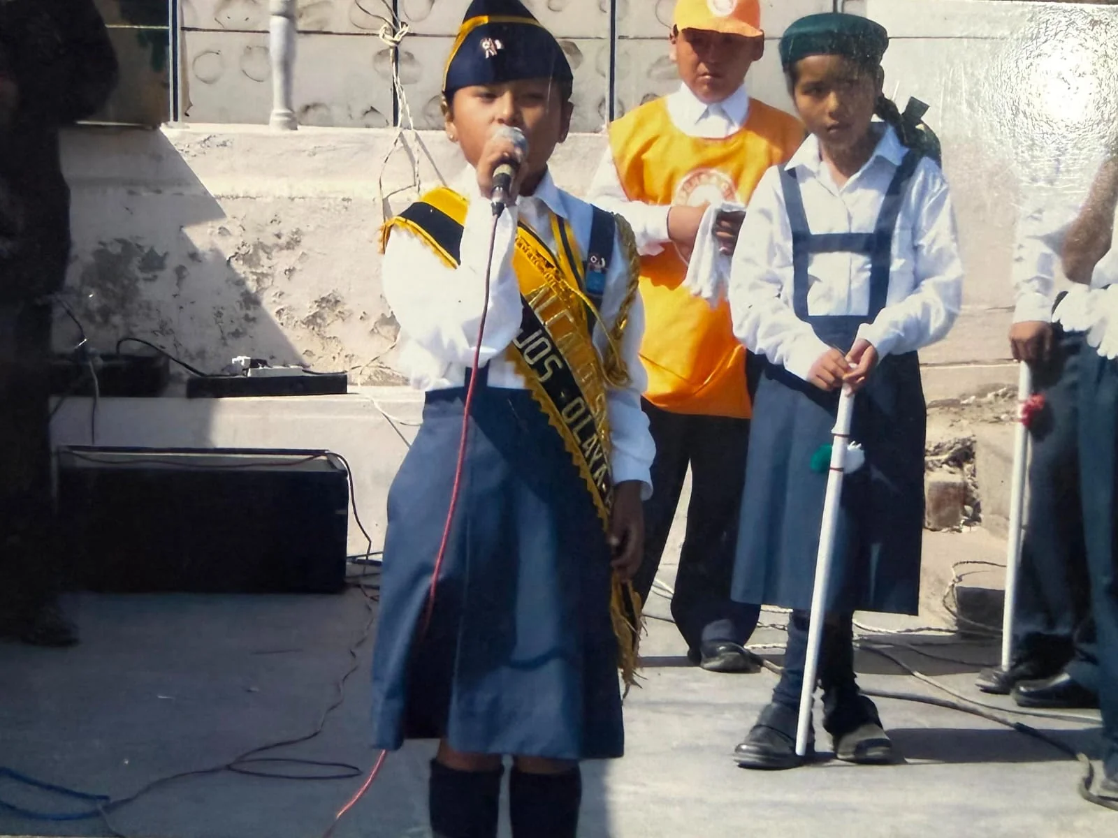 María Teresa en su etapa escolar en Chala
