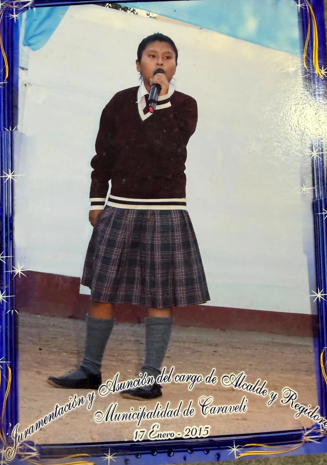 María Teresa con la comunidad chaleña